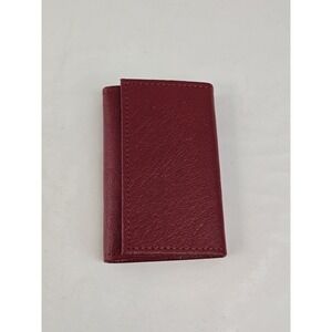 Vintage Prince Gardner Key Holder Cowhide Split Leather Dark Red